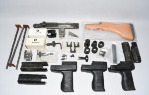 35 Pc Assorted UZI Rifle Pistol Parts Stock Top Cover Sear Recoil Spring 35 Pc Assorted UZI Rifle Pistol Parts