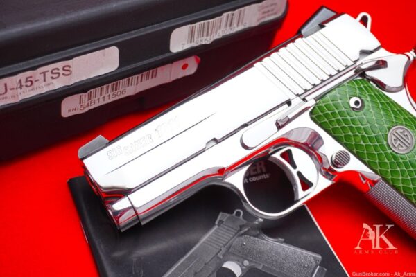 Sig Sauer Ultra Compact 1911 .45acp *BREATHTAKING BRIGHT STAINLESS*