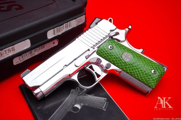 Sig Sauer Ultra Compact 1911 .45acp *BREATHTAKING BRIGHT STAINLESS*