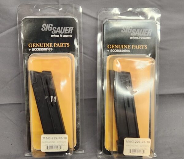 Two Sig Sauer P228 P229 22LR conversion magazines