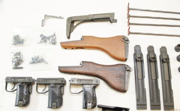 Lot of IWI UZI Parts Stocks Top Cover Recoil Springs Grip Assemblies