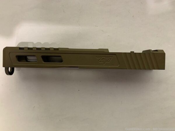 Zaffiri Precision Glock 19 9mm RMR cut ported olive drab green slide new