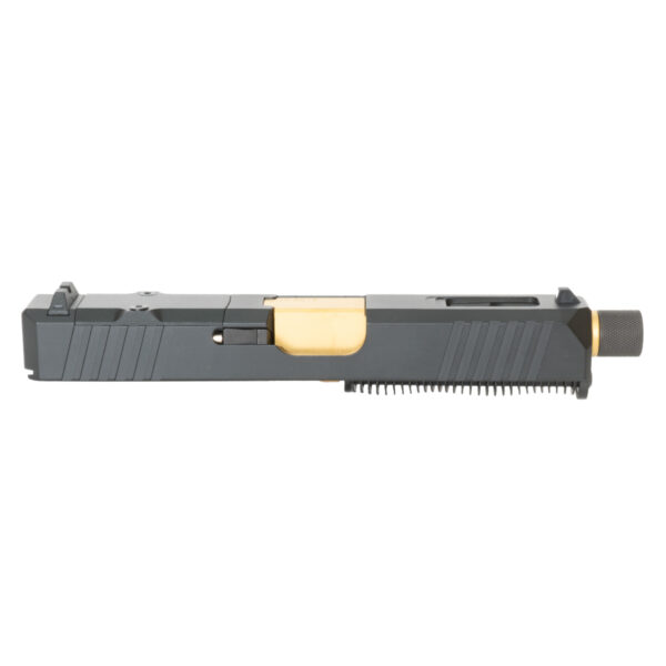 Assembled Complete Slide for Glock 19 Gen 3 - Gold Threaded Barrel - NEW