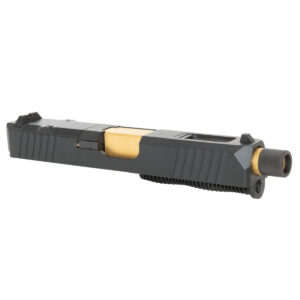 Assembled Complete Slide for Glock 19 Gen 3 - Gold Threaded Barrel - NEW