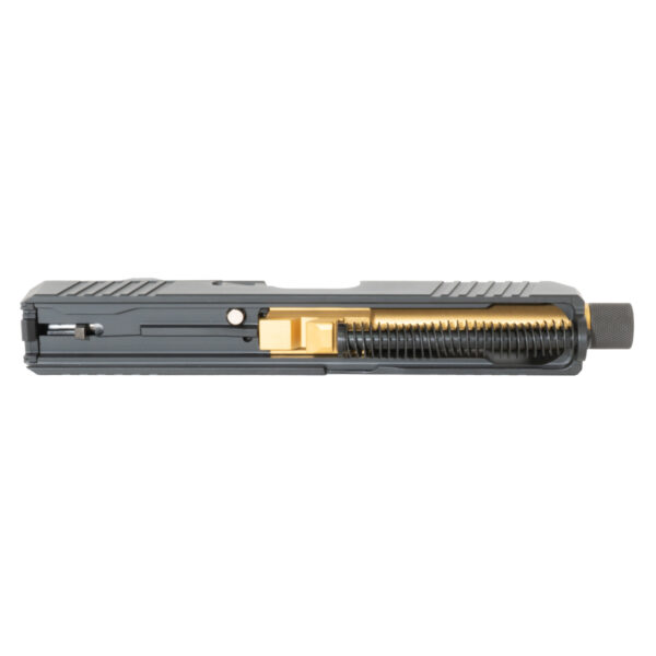 Assembled Complete Slide for Glock 19 Gen 3 - Gold Threaded Barrel - NEW - Image 3